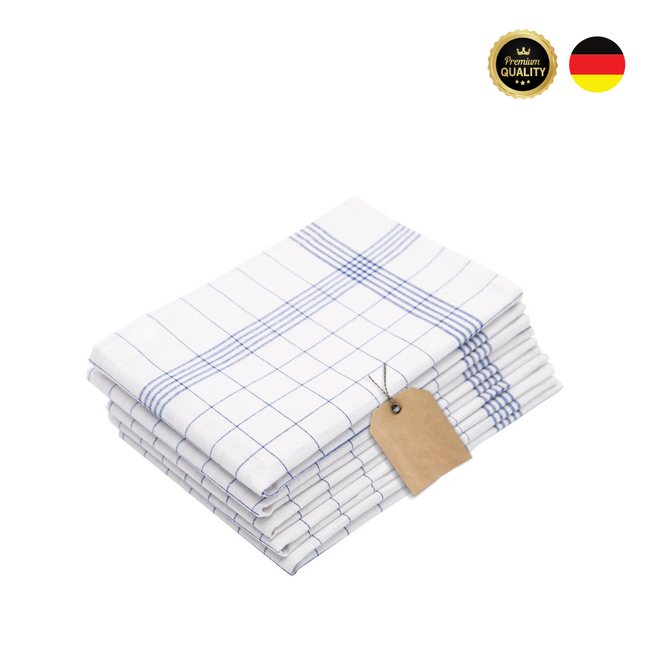 Geschirrtuch Klassik, Blau - 50 x 70 cm  100% Baumwolle