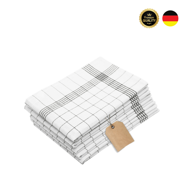 Geschirrtuch Klassik, Grau - 50 x 70 cm  100% Baumwolle