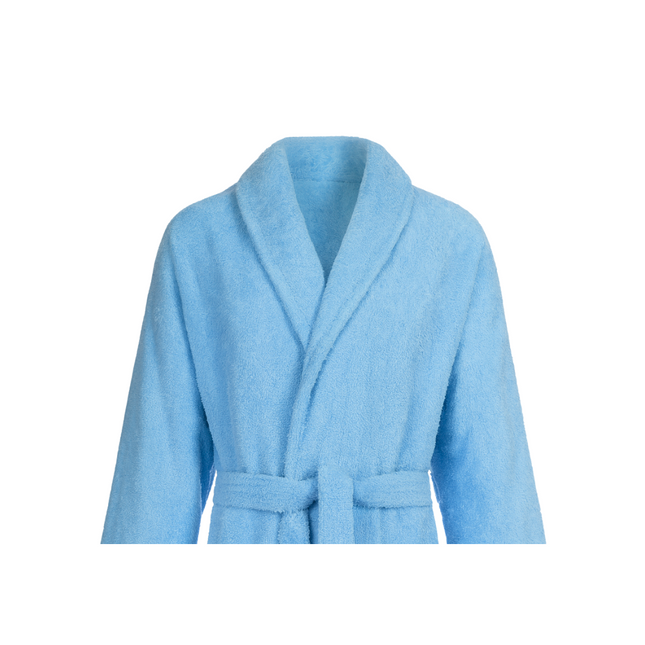 Bademantel - 100% Baumwolle (Walkfrottee) (Weiß) mit Schallkragen, 400 g/qm, L/XL