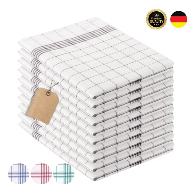 Geschirrtuch Klassik Anthrazit – 50 x 70 cm | 100% Baumwolle | Gastronomiequalität