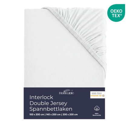 Homeable Interlock Double Jersey Spannbettlaken