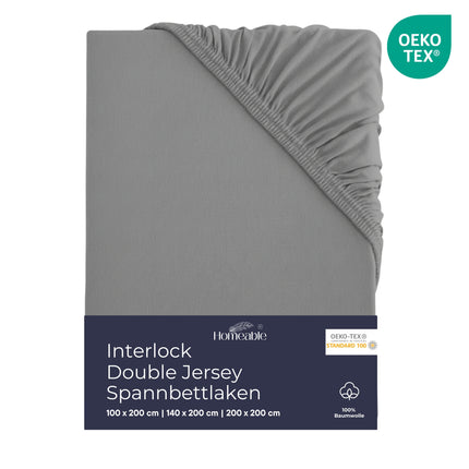 Homeable Interlock Double Jersey Spannbettlaken