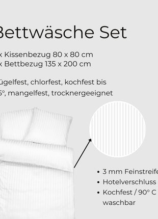 Mikrofaser Bettwäsche Set  - 135x200 cm + 80x80 cm