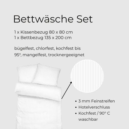Mikrofaser Bettwäsche Set  - 135x200 cm + 80x80 cm