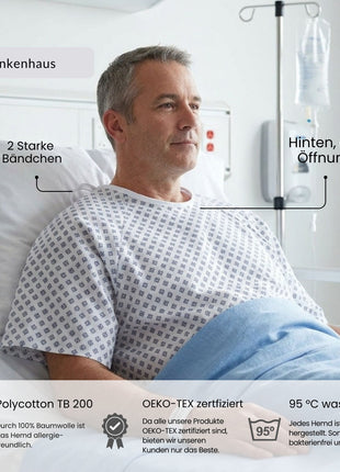 Patientenhemden - TB 200 (Bedruckt), XL, Standard (1 Bändchen)