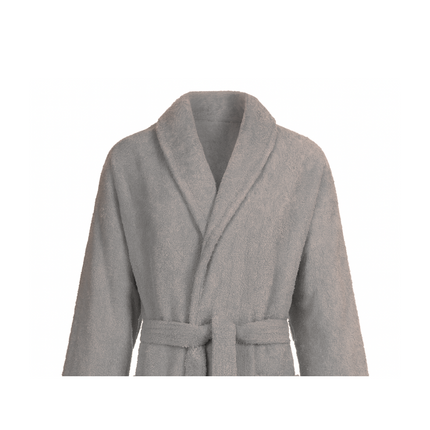 Bademantel - 100% Baumwolle (Walkfrottee) (Weiß) mit Schallkragen, 400 g/qm, L/XL