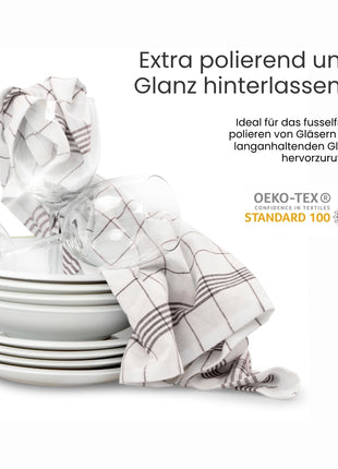 Geschirrtuch Klassik Anthrazit – 50 x 70 cm | 100% Baumwolle | Gastronomiequalität