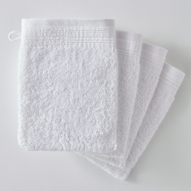 Waschhandschuh - Walkfrottee Weiß, 450 gm²