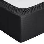 Schwarz / 100 x 200 + 30 cm / 145 g/m2